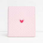 CouldNook Pink Heart Candy Embroidered Patch - Iron-On Motif Collection