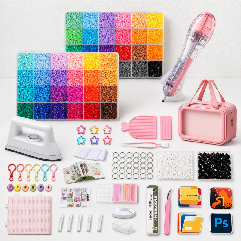 CouldNook Fusion Bead Material Kit - Storage Case and Tool Set