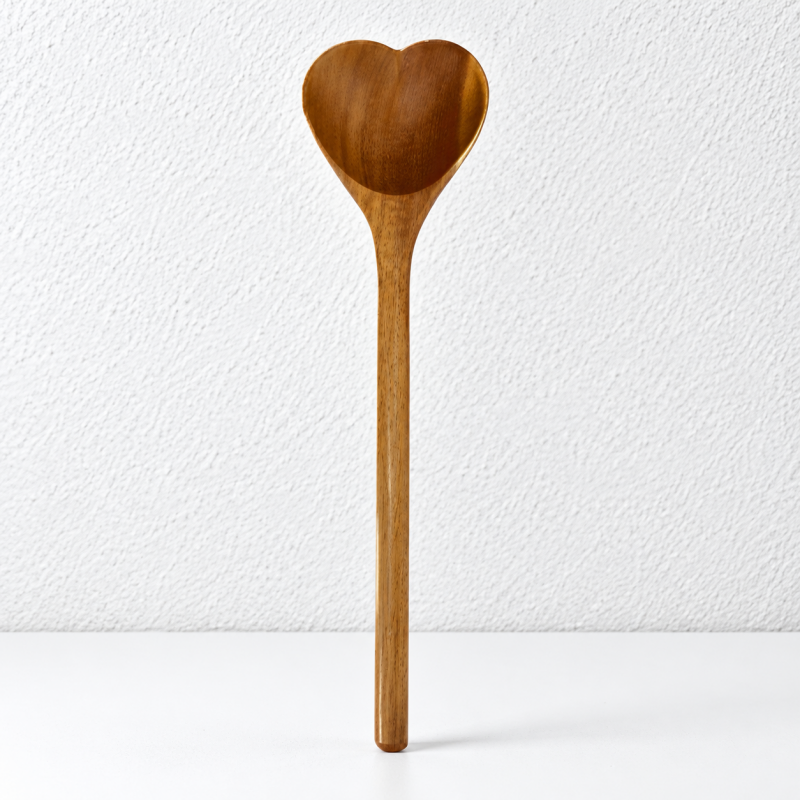 CouldNook Acacia Wood Heart Spoon - Multiple Serving Sizes