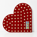 CouldNook Heart Shaped Entrance Mat - Dotted Color Designs
