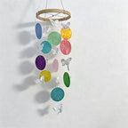 CouldNook Butterfly Shell Wind Chime - Cascading Disc Mobile