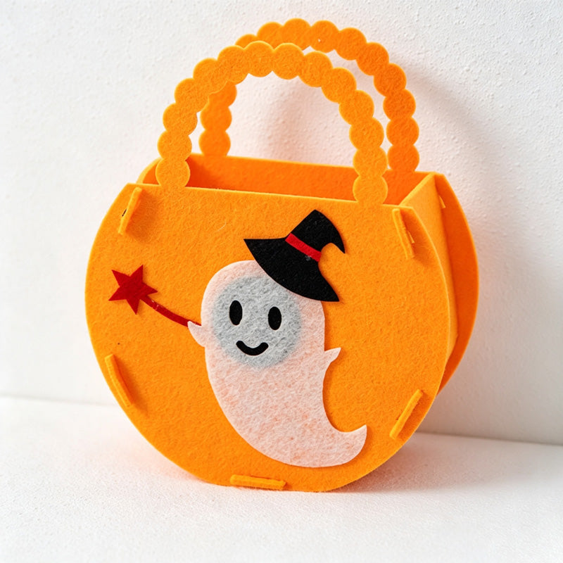 CloudNook Halloween Felt Candy Bag‑Kids Trick or Treat Handbag
