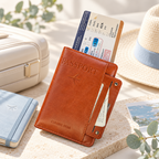 Passport Wallet - Embossed Cover and Interior Card Slots