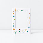 CouldNook Mini Photo Frame Magnet - Colorful Confetti Border