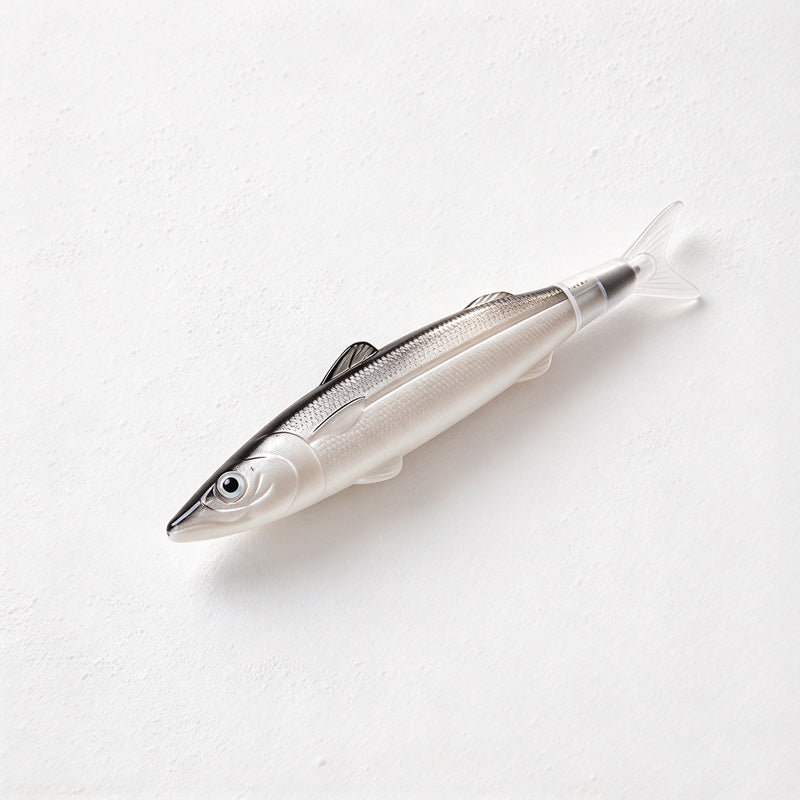 CouldNook Fish Ballpoint Pen - Scaled Body And Clear Tail Cap