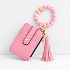 CouldNook Wristlet Card Wallet - Beaded Loop and Coordinating Tassel Detail