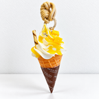 CouldNook Dessert Bag Charm - Strawberry Tart and Swirled Cone Designs