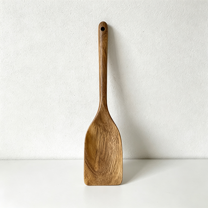 CouldNook Acacia Wood Kitchen Utensil - Slotted Spoon Collection