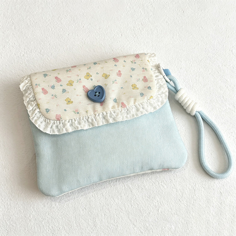 CouldNook Fabric Travel Pouch - Printed Snap Closure Designs