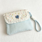 CouldNook Fabric Travel Pouch - Printed Snap Closure Designs