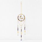 CouldNook Gemstone Moon Suncatcher Ornament - Circular Hanging Frame