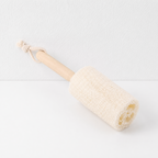 CouldNook Luffa Cup Brush - Wood Handle and Hanging Loop