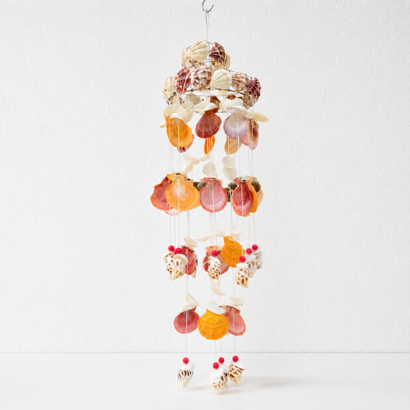 CouldNook Shell Wind Chime Ornament - Layered Coastal Strands