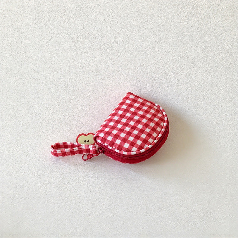CouldNook Patterned Makeup Case - Blue Dots Or Red Gingham