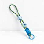 CouldNook Phone Wrist Strap - Patterned Cotton Cord and Flower Accent