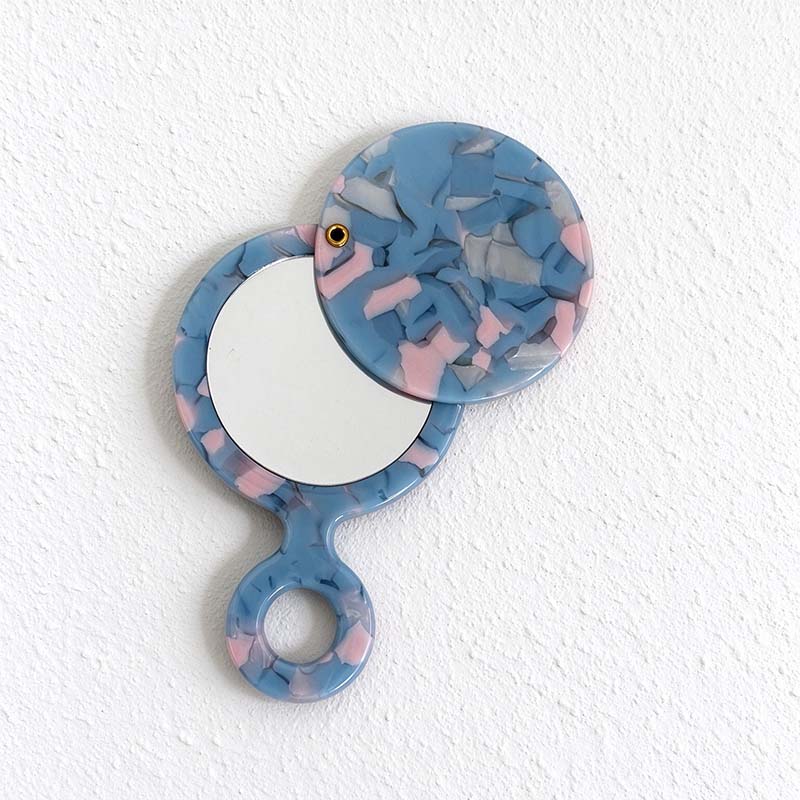 CouldNook Round Swivel Hand Mirror - Loop Handle