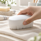 CouldNook Soft Bristle Laundry Brush - Rounded Handheld Grip