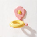 CouldNook Flower Hair Dryer Holder - Pivoting Ring and Rounded Backplate