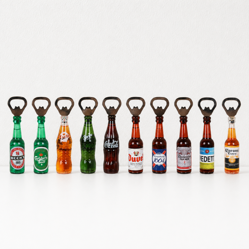 CouldNook Bottle Shape Fridge Magnet Opener - Integrated Opening Edge Profile