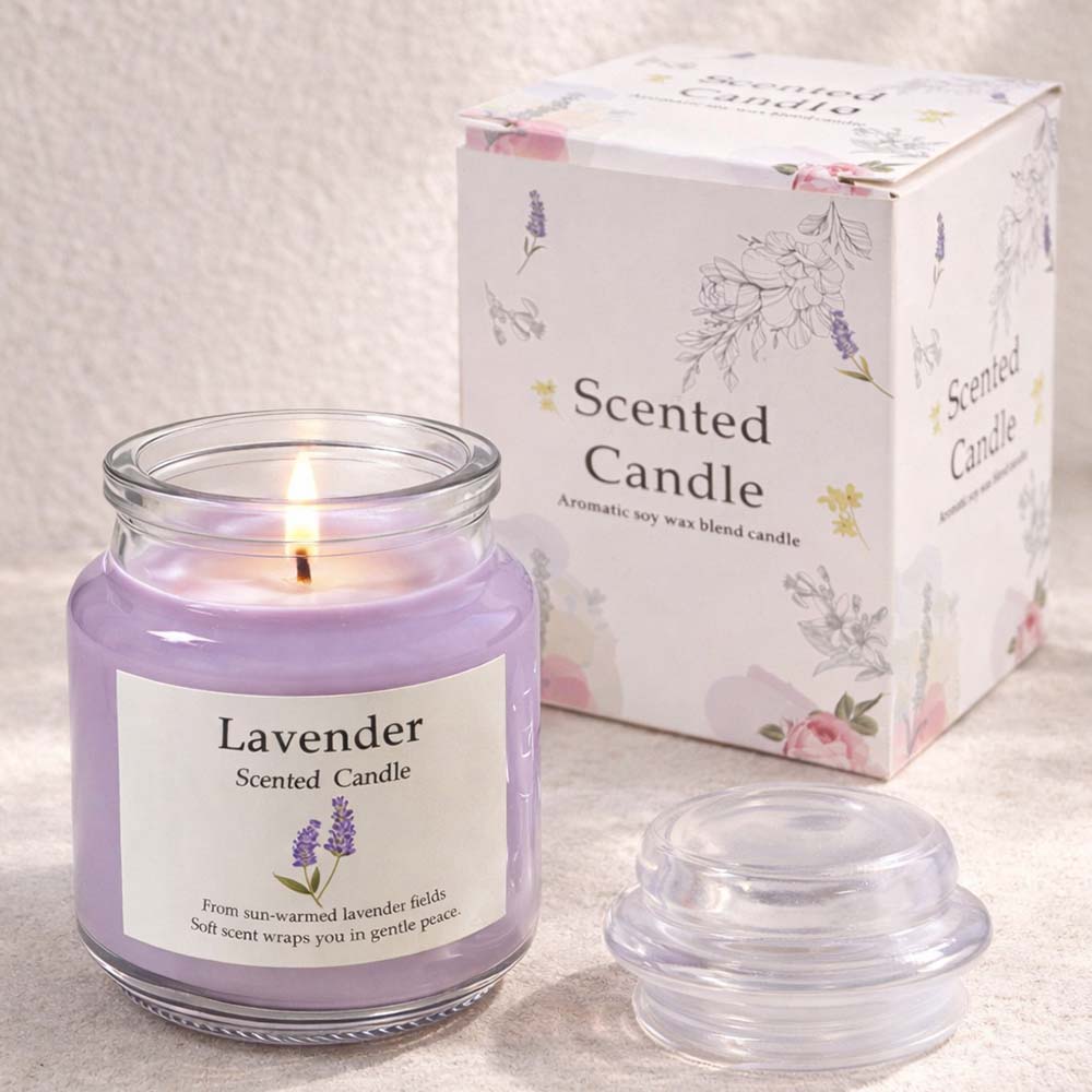 CouldNook Scented Candles - Glass Milk Bottle Botanical Wax Candle