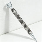 CouldNook Pen-Luxury Large Diamond Top Rhinestone Paved Twist Metal Ballpoint Pen Bling Gift Pen for Office School Wedding(5PCS)