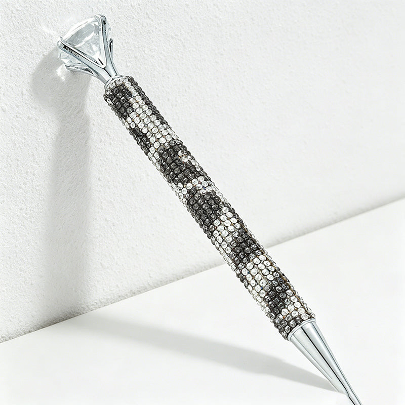 CouldNook Pen-Luxury Large Diamond Top Rhinestone Paved Twist Metal Ballpoint Pen Bling Gift Pen for Office School Wedding(5PCS)