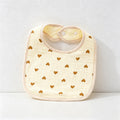 CouldNook Premium Muslin Cotton Baby Bib - Reversible 6-Layer U-Shape Drool Apron(set of 10)