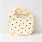 CouldNook Premium Muslin Cotton Baby Bib - Reversible 6-Layer U-Shape Drool Apron(set of 10)