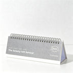 CouldNook Mini Desk Calendar - Minimalist English Desktop Calendar 2026-2025