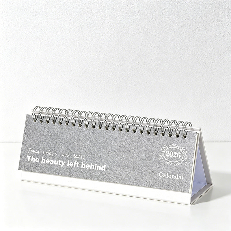 CouldNook Mini Desk Calendar - Minimalist English Desktop Calendar 2026-2025