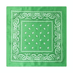 Paisley Print Culinary Bandanas - Polyester Square Headscarf(Set of 10)