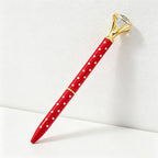 CouldNook Pen-Large Diamond Top Twist Retractable Metal Ballpoint Pen Custom Logo Gift Pen for Office Advertising School