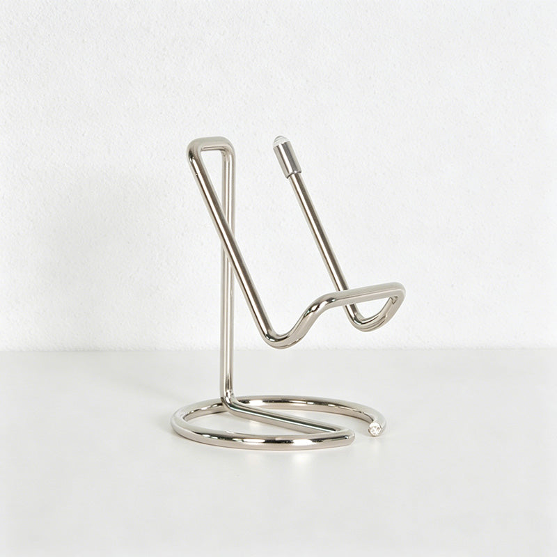 CouldNook Minimalist Metal Wire Phone Stand - Desk Holder & Business Card Display