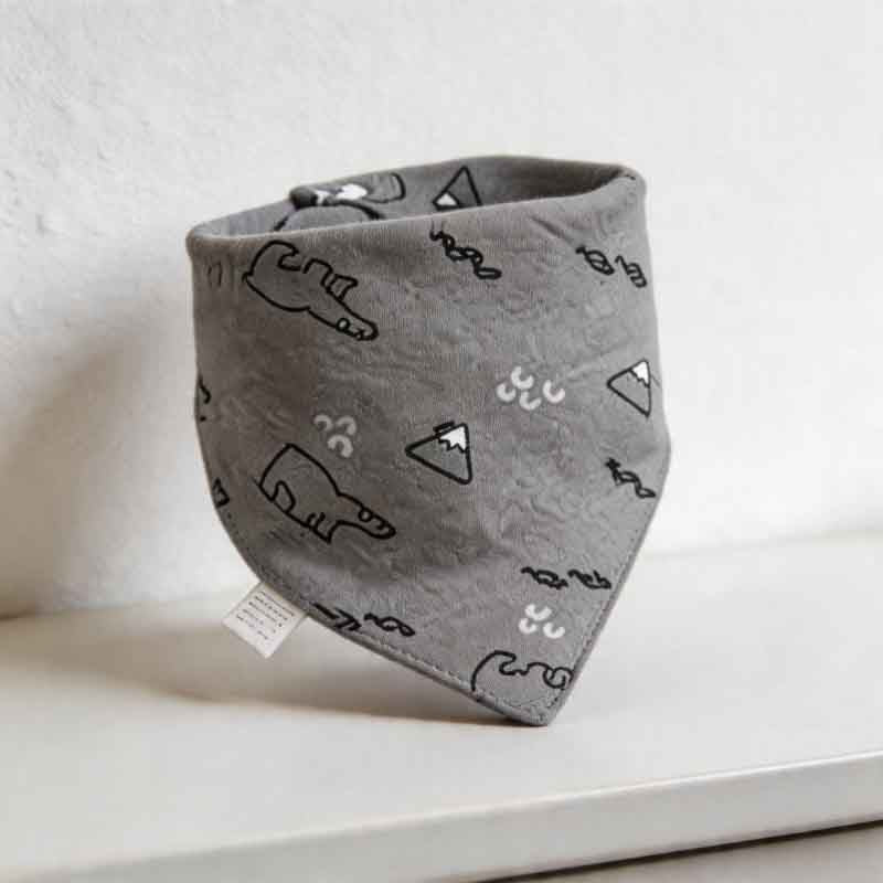 CouldNook Premium Cotton Baby Bandana Bibs - Geometric Bunny Soft Series (5-Pack)