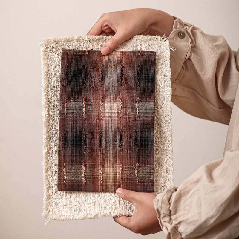 CouldNook Vintage Zen Waterproof Fabric Tea Mat - Chinese Wabi-Sabi Placemat