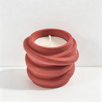 CouldNook Abstract Geometric Scented Candle - Modern Swirl Art Decor