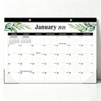 English 2026-2027 Wall Calendar - Floral Art Monthly Planner