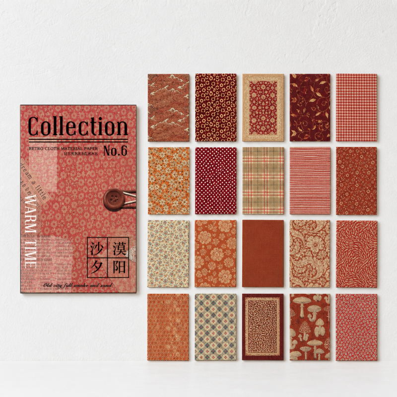 CouldNook Cloth-Textured Material Paper - Aesthetic Retro Stationery