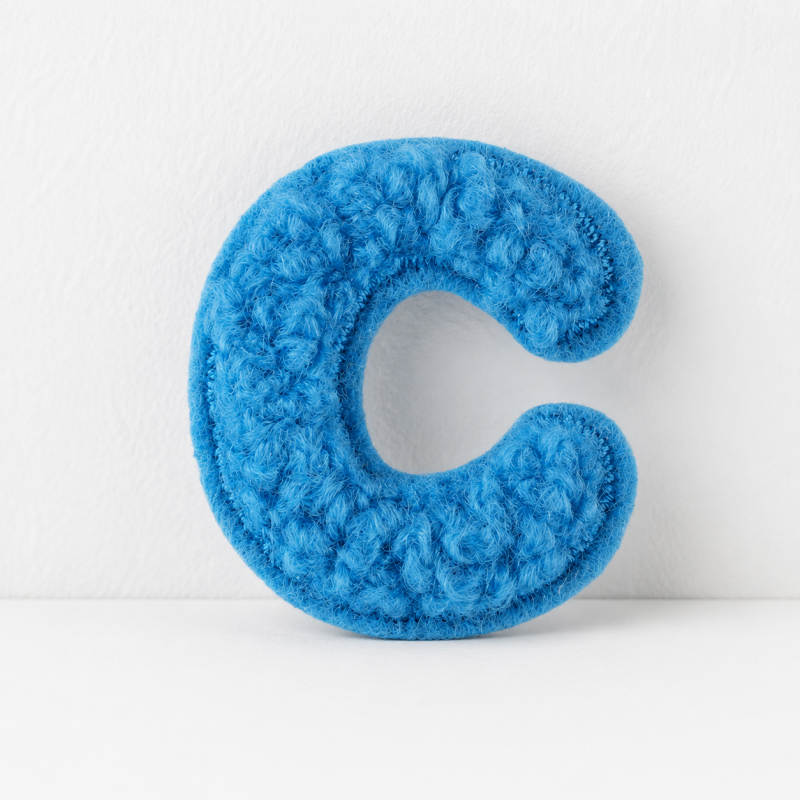 CouldNook Chenille Alphabet Patch - Colorful Letters A Through Z