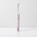 Riveted Table Utensil - Marbled Grips for Dining and Serving