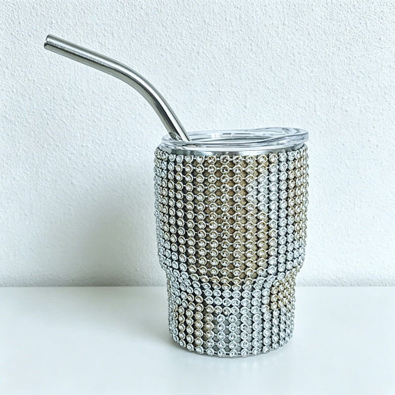 CouldNook 3oz Rhinestone Shot Glasses-Stainless Steel Vacuum Insulated Tumbler with Straw