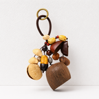 CouldNook Botanical Seed Bag Charm - Forest Nut Keychain