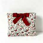 CouldNook Quilted Cosmetic Bag - Floral Prints and Bow Pattern Options
