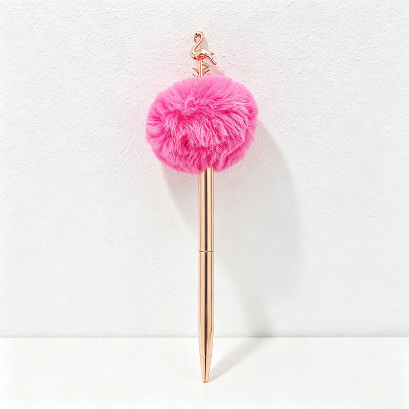 CouldNook Pen-Crown Top Pom Pom Metal Ballpoint Pen Cute Luxury Gift Pen for Students Office Wedding Favors