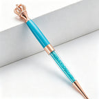 CouldNook Pen-Crown Top Retractable Metal Ballpoint Pen Cute Gift Pen for Students Office Wedding Favors