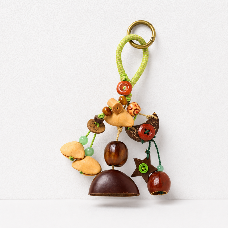 CouldNook Botanical Seed Bag Charm - Forest Nut Keychain