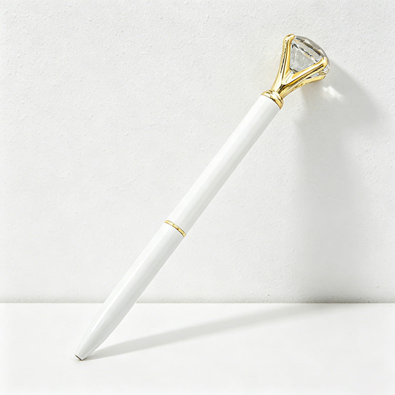 CouldNook Pen-Large Diamond Top Twist Retractable Metal Ballpoint Pen Custom Logo Gift Pen for Office Advertising School