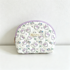 CouldNook Quilted Cat Cake Print Cosmetic Bag - Vanity Storage Accent
