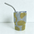 CouldNook 3oz Rhinestone Shot Glasses-Stainless Steel Vacuum Insulated Tumbler with Straw