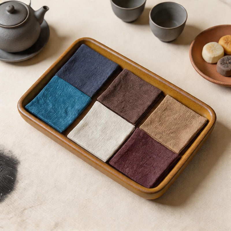 CouldNook Minimalist Zen Tea Towel - Absorbent Fabric Teapot Mat & Wiping Cloth